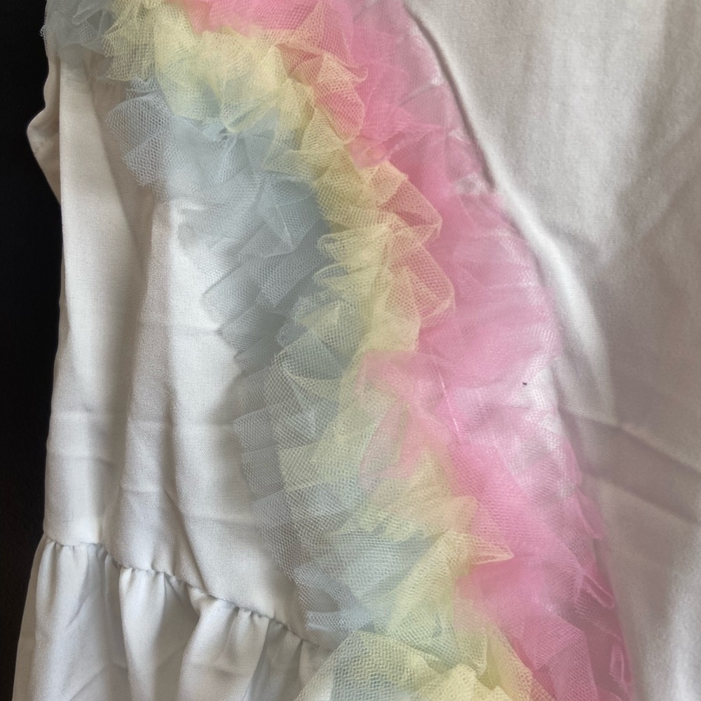 Toddler Rainbow Ruffle Dress - Picture 2 of 4